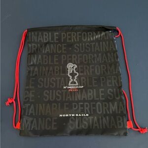 Prada North Sails Black and Red Performance Backpack Sling Bag